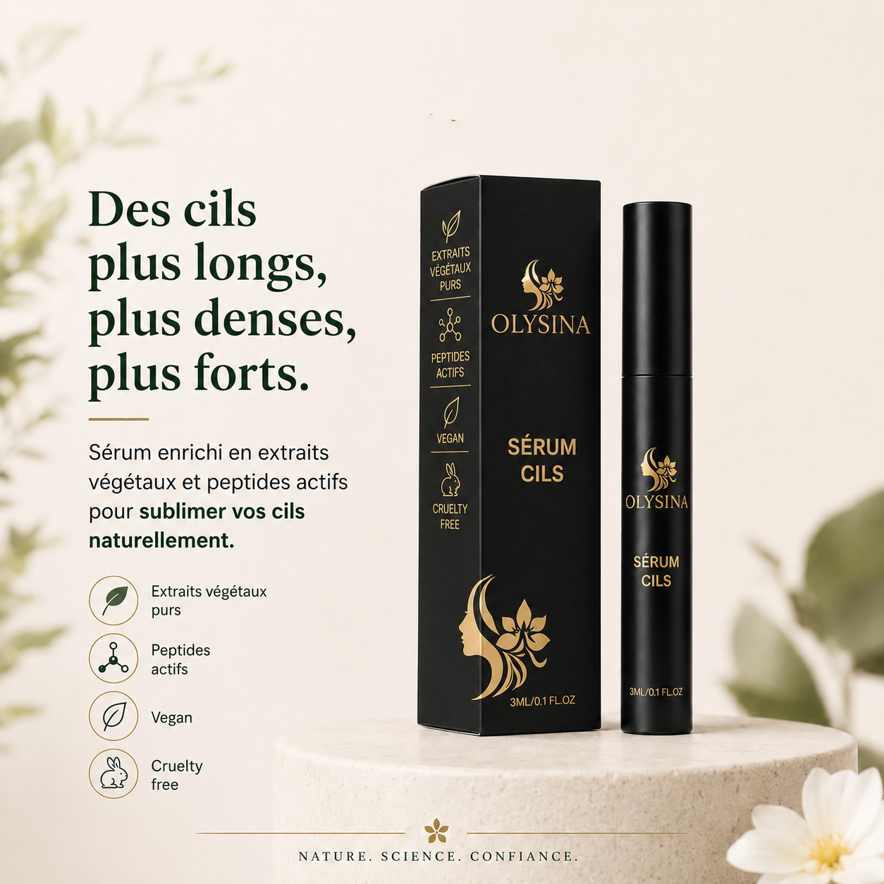 Sérum naturel EXTRA fortifiant pour cils