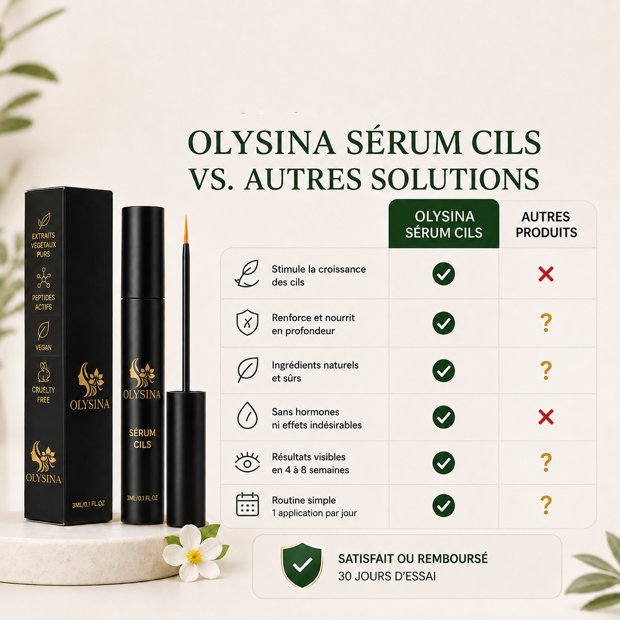Sérum naturel EXTRA fortifiant pour cils