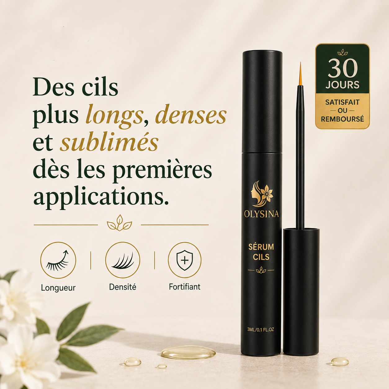 Sérum naturel EXTRA fortifiant pour cils