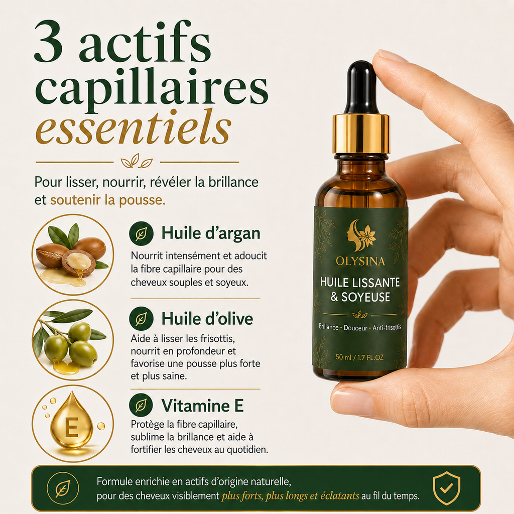 Huile pousse & lissage naturel
